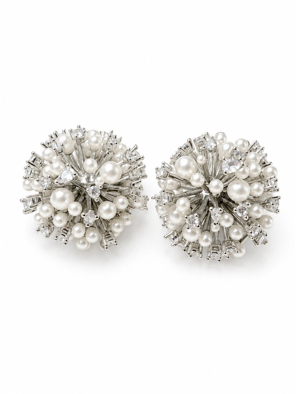 Kate Spade Cheers To That Cluster earrings Pearl Crystal.
